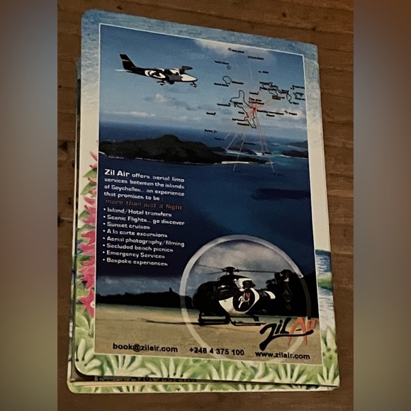 Seychelles Tourist souvenir antique style pocket map booklet - Picture 9 of 12